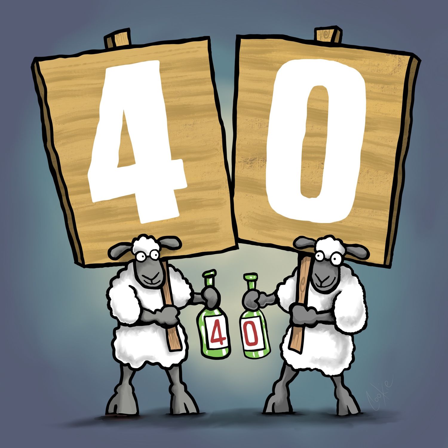 Flockers Fridge Magnet | 40th Birthday