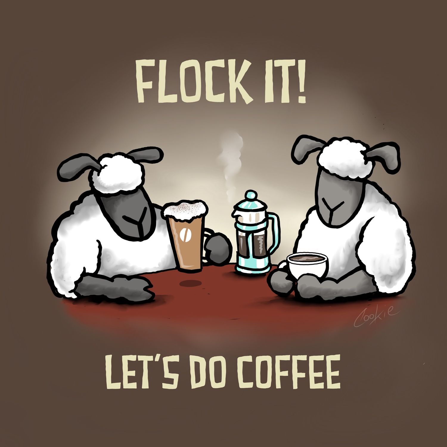 Flockers Fridge Magnet | Let&#39;s Do Coffee