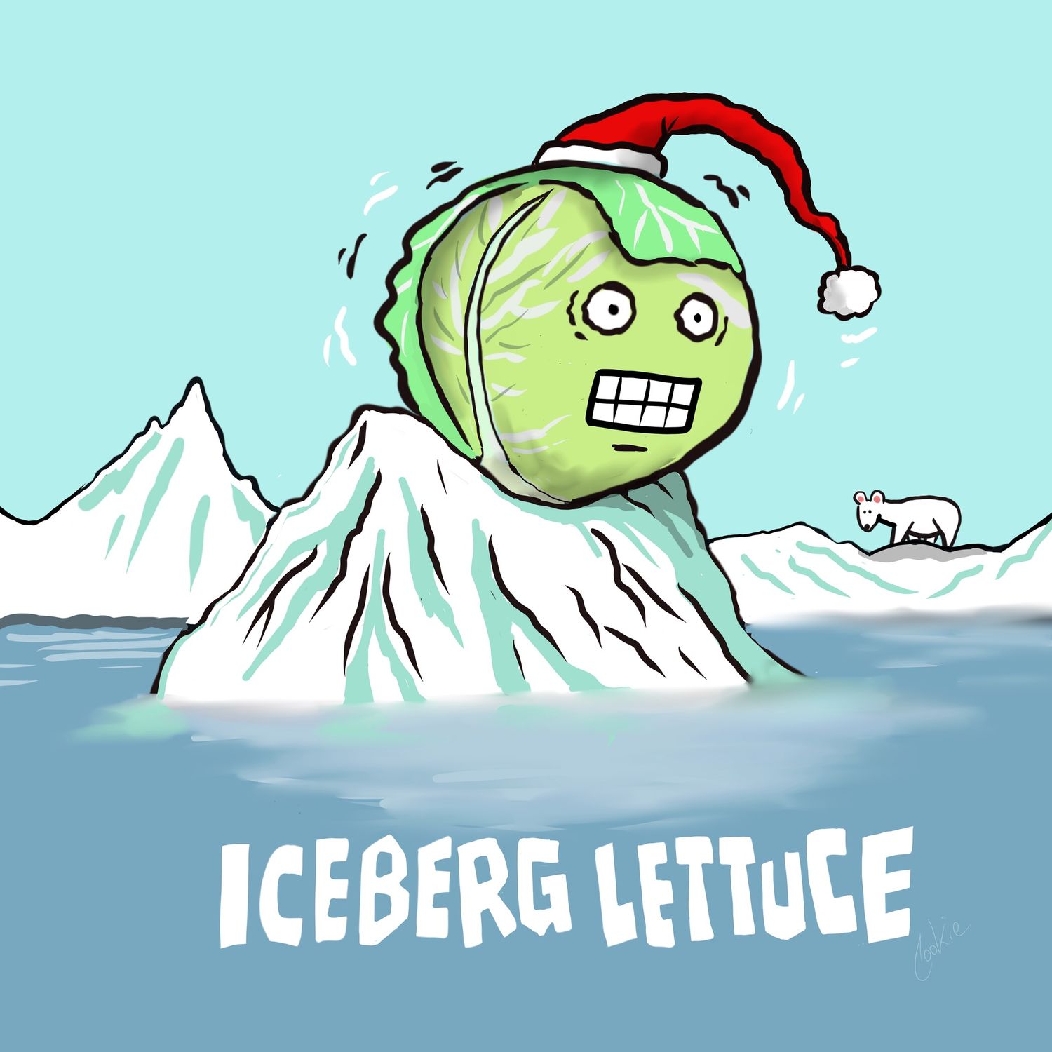 Flockers Christmas Card | Iceberg Lettuce