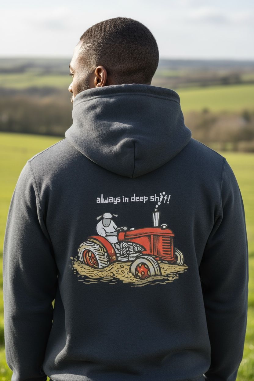 Flockers Rugged Hoodie | Always in Deep Sh*t!