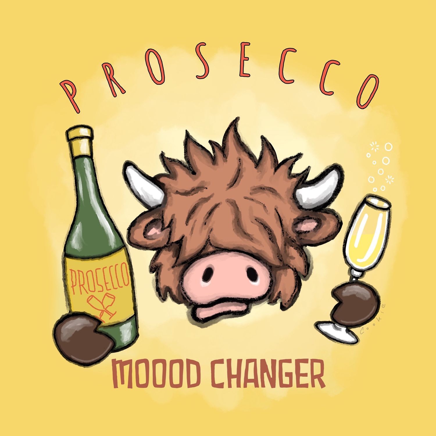 Mooody Metal Sign | Prosecco