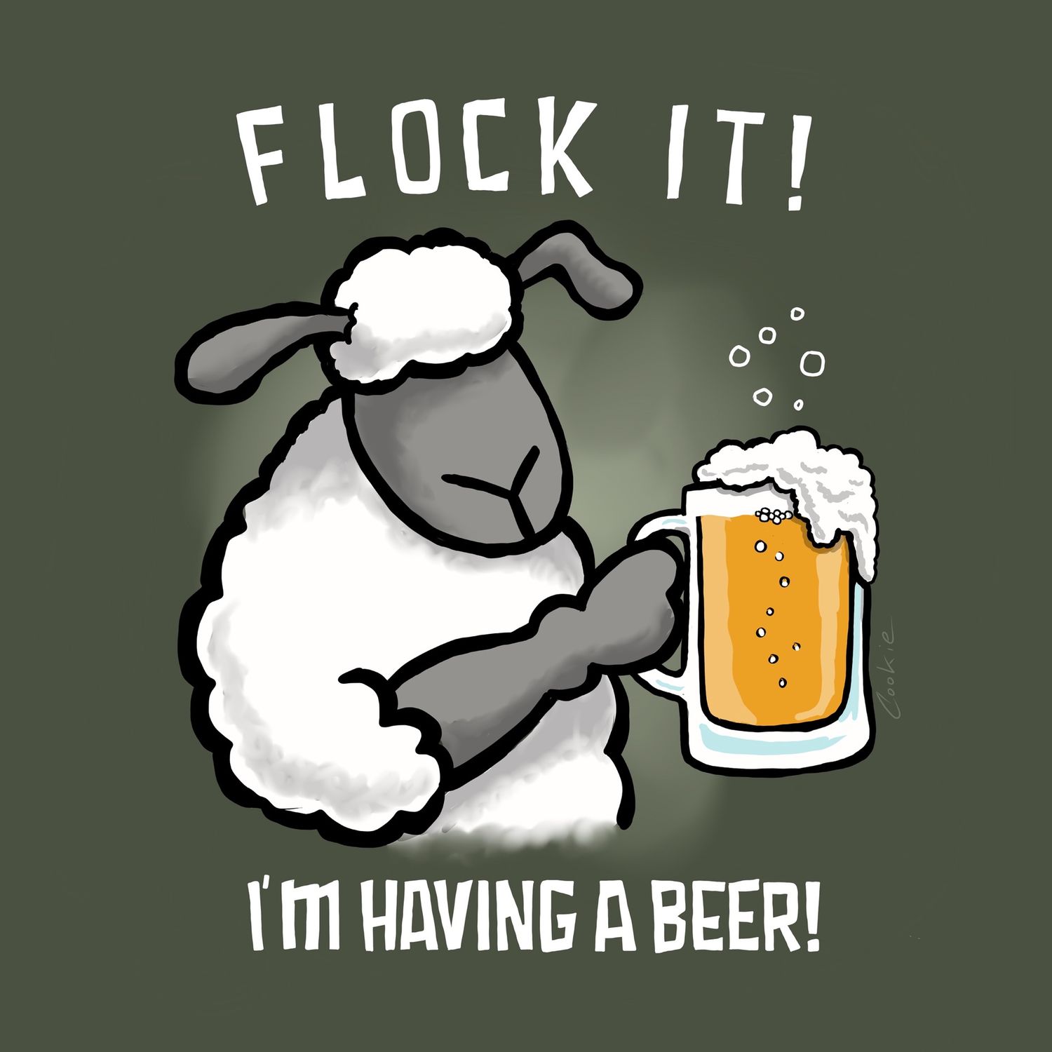 Flockers Metal Sign | Flock It... Beer