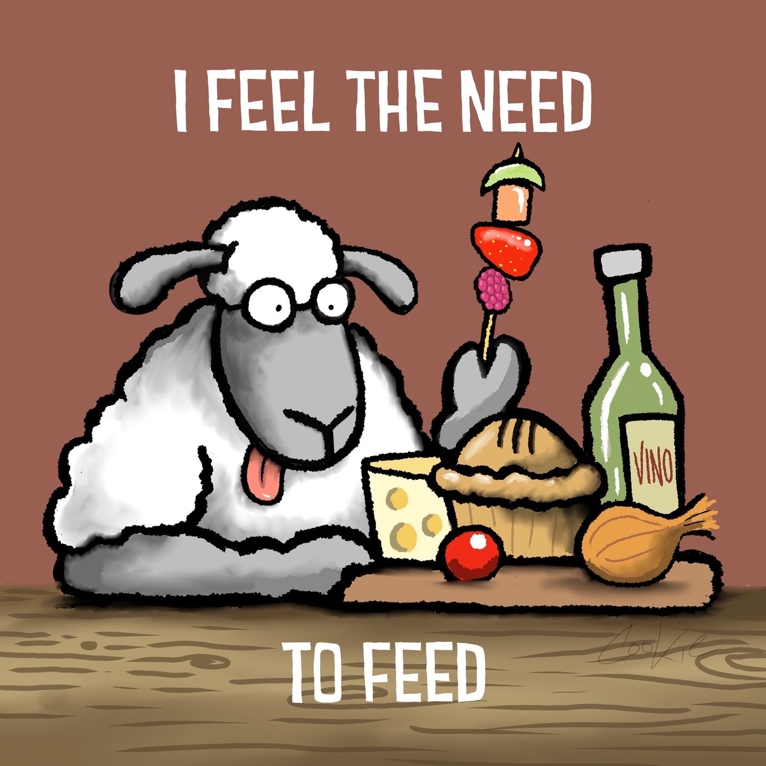 Flockers Metal Sign | The Need To Feed