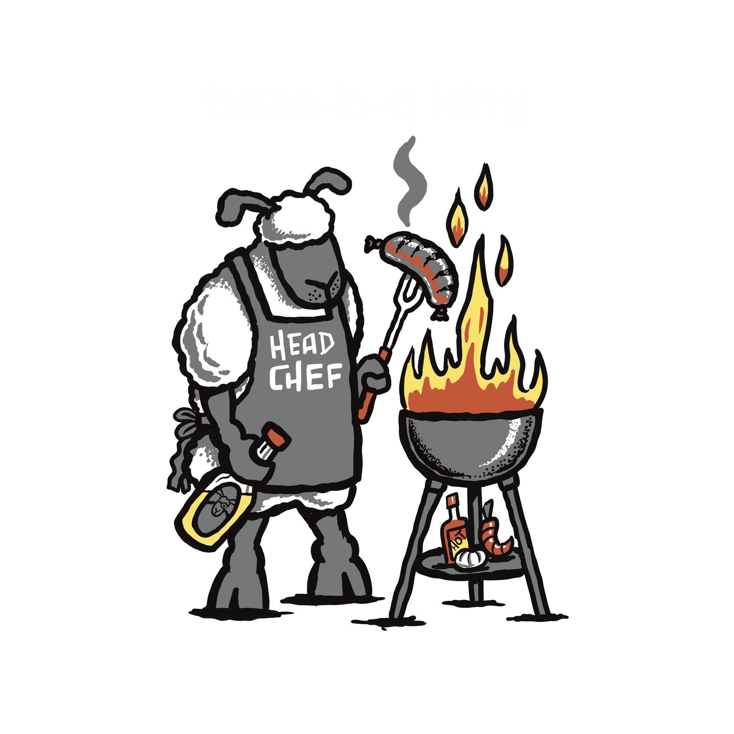 Flockers Coaster | Baaa-B-Q King