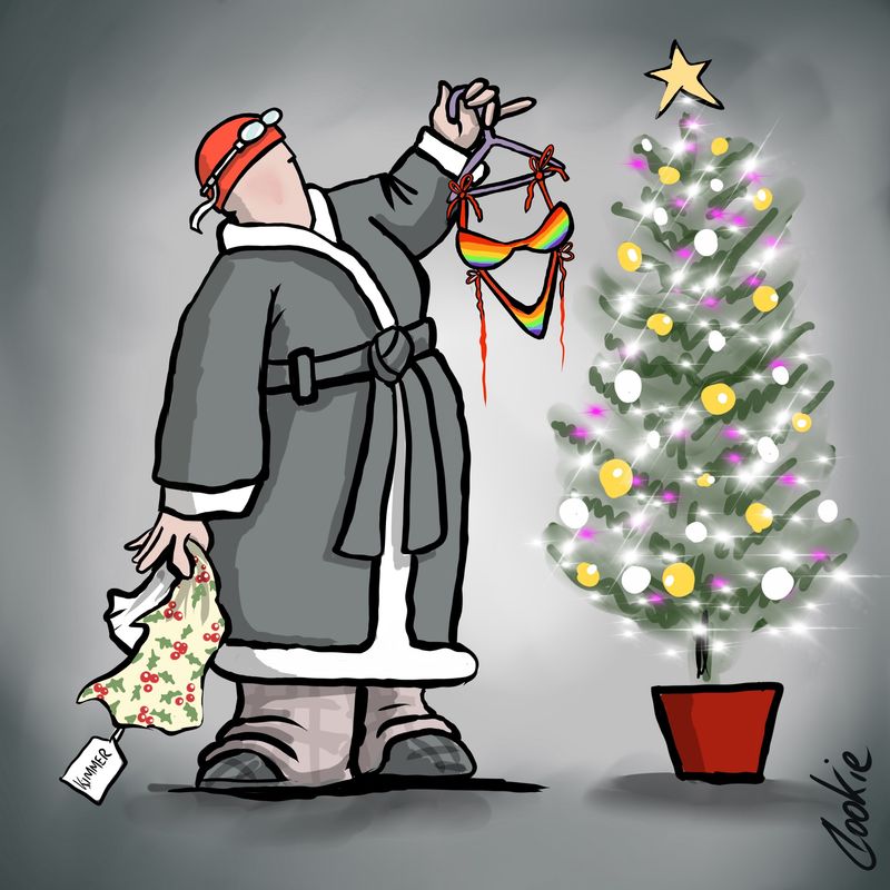 Kimmer Fridge Magnet | Bikini Christmas