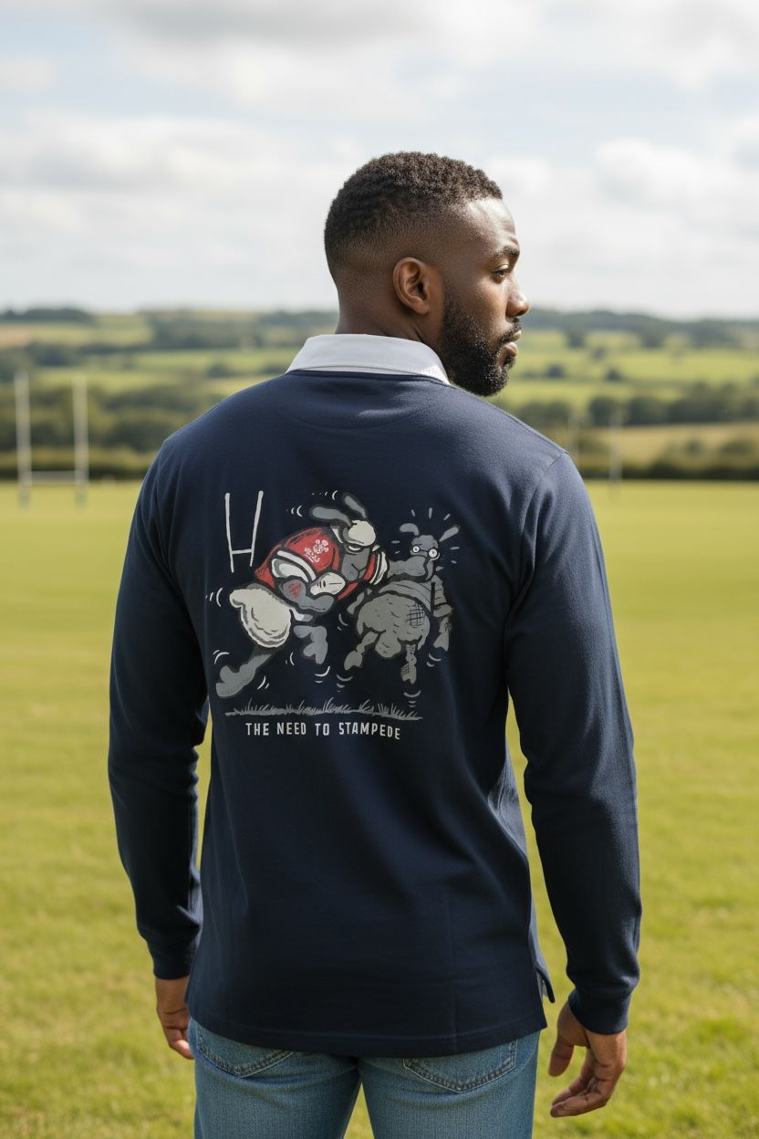 Flockers Long-Sleeved Rugby Shirt | Stampede - Wales