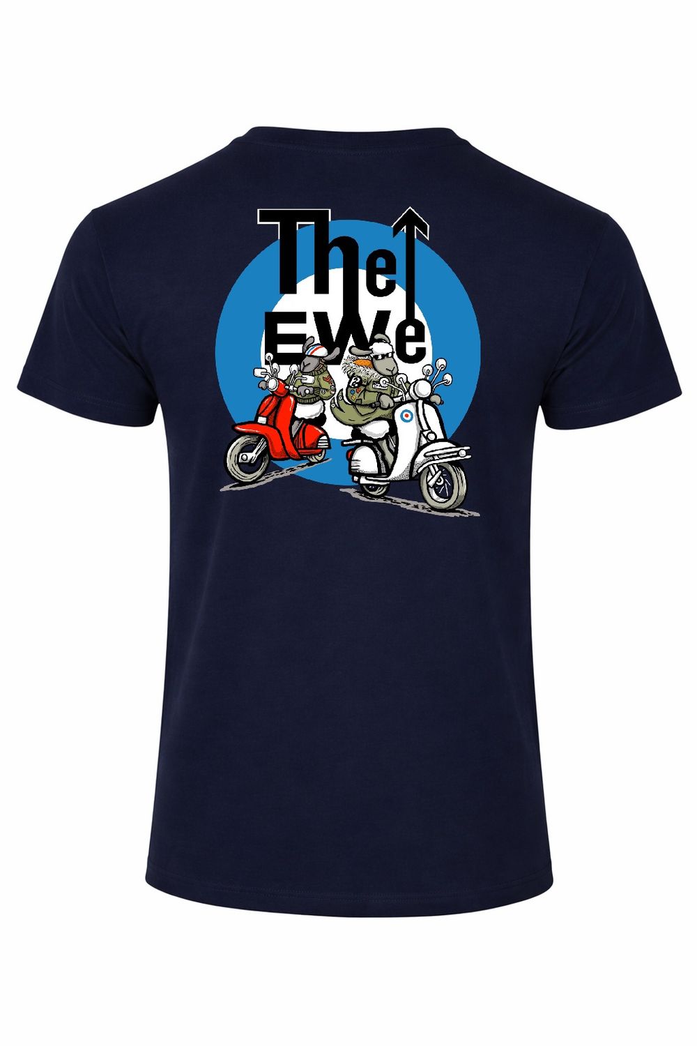 The Ewe | Funny T-Shirt | Baaad Flocker, Colour: Navy, Size: 5XL