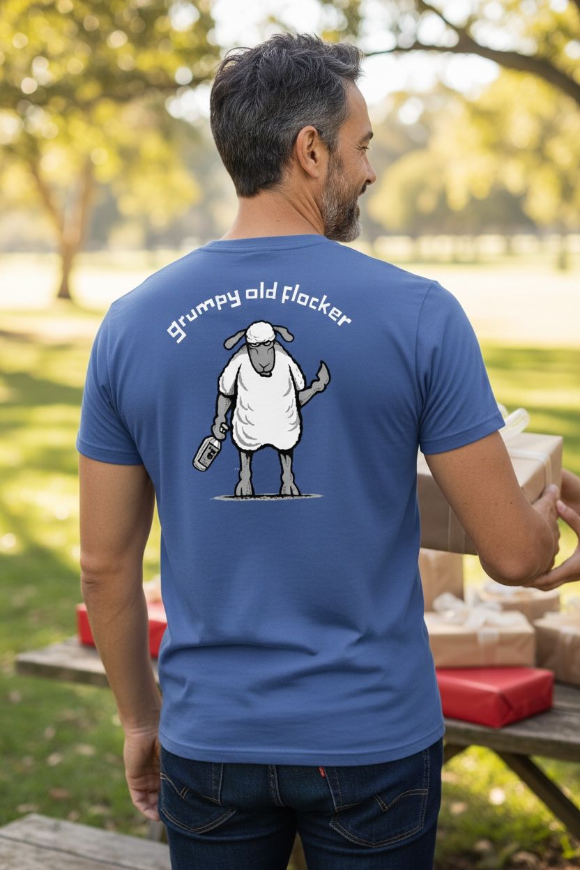 Grumpy Old Flocker | Funny T-Shirt | Baaaad Flockers
