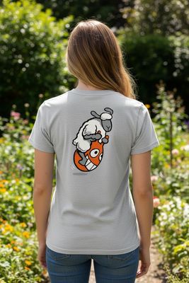 Retro Space Hopper | Funny T-shirt | Flockers
