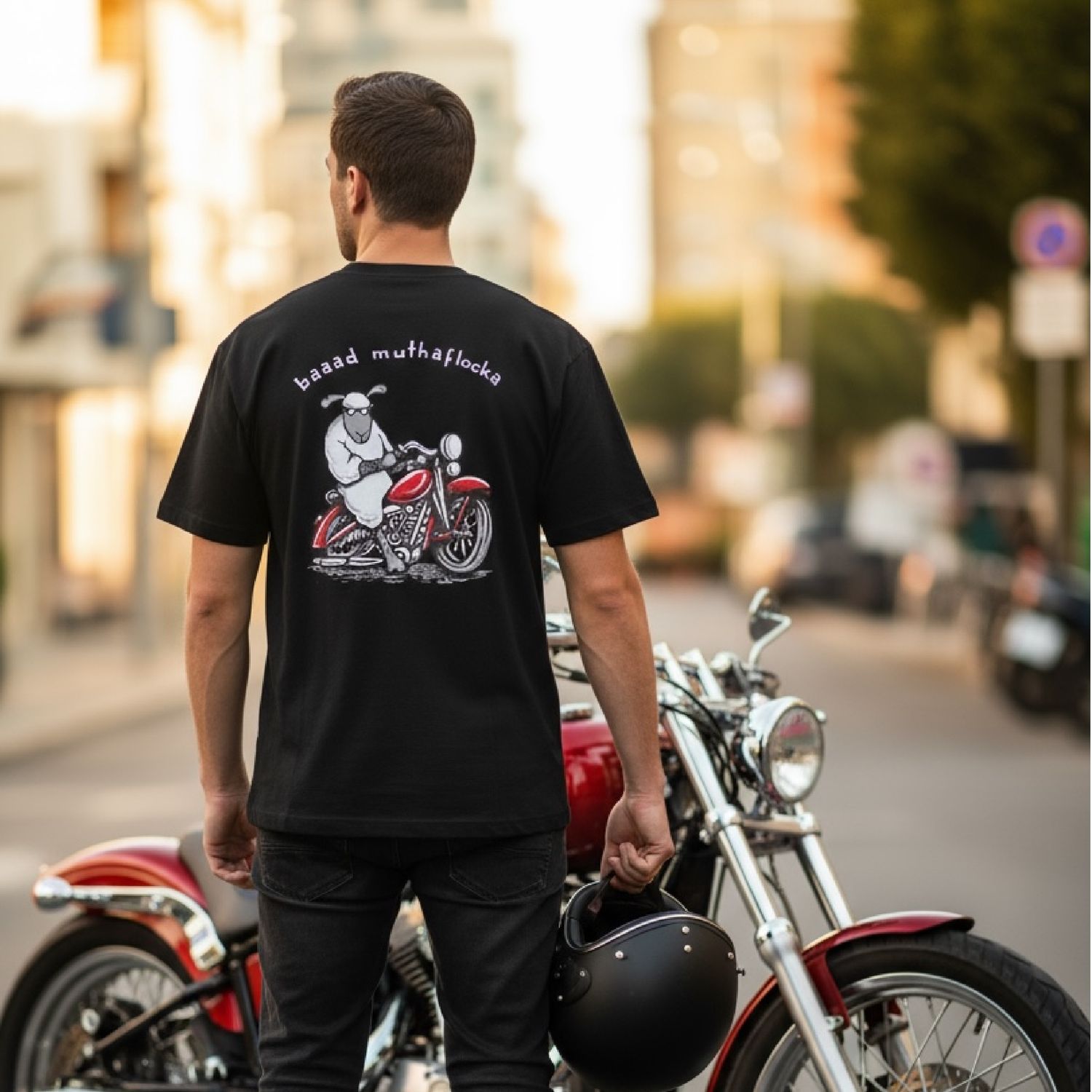 Baaad MuthaFlocka | Funny Motorbike T-Shirt | Flockers