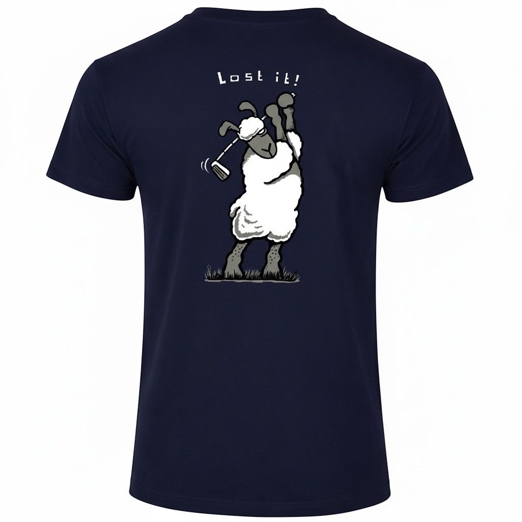 Lost it! | Funny T-Shirt | Baaad Flockers, Colour: Navy, Size: XS