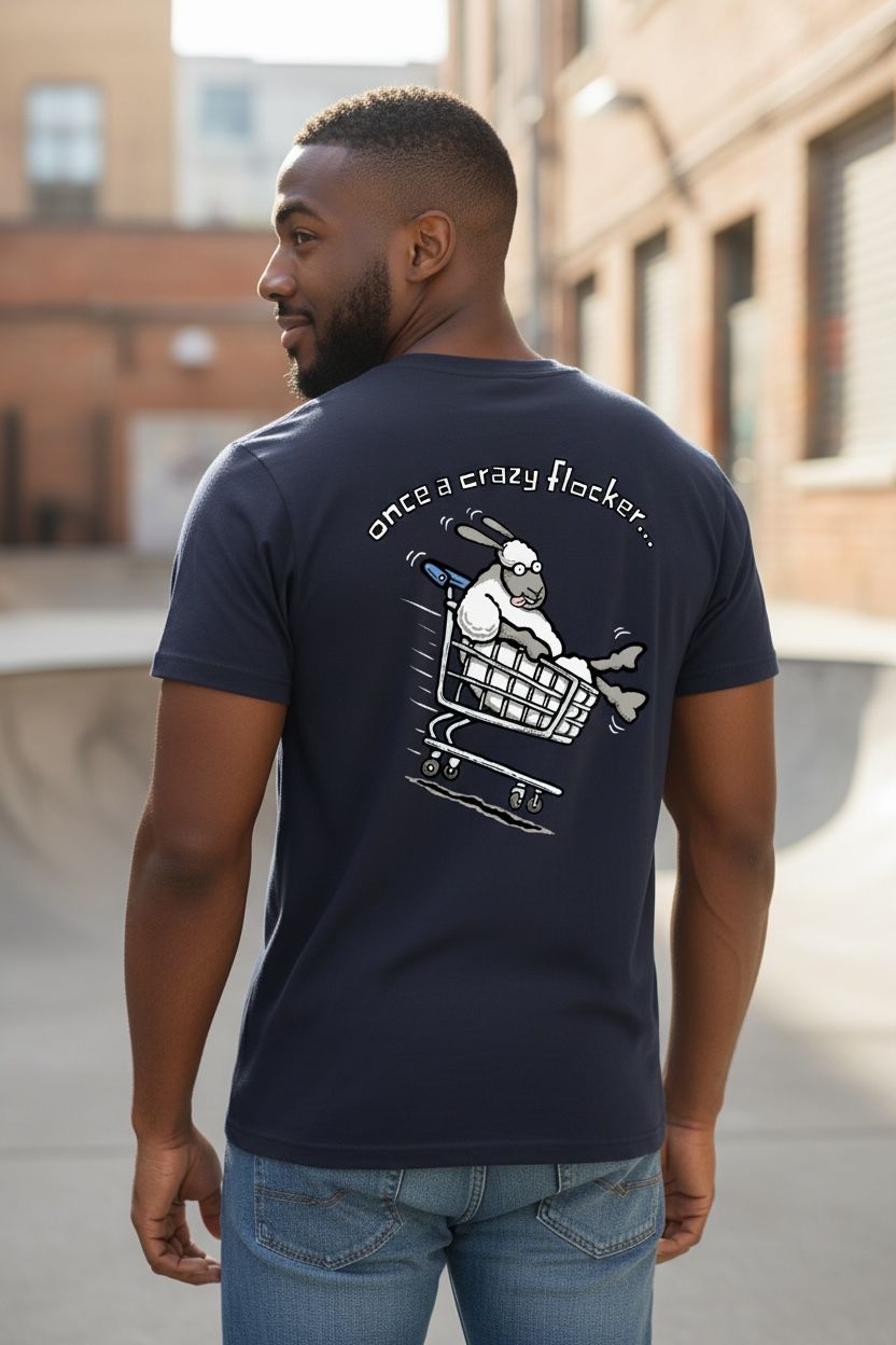 Crazy Flocker | Funny T-Shirt | Baaad Flocker