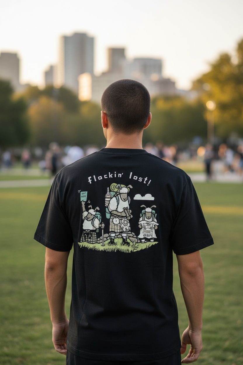 McFlockin Lost! | Funny T-Shirt | Baaad Flockers