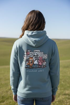 Flocked Off! Rugged Hoodie | Funny Heavyweight Hoodie | Baaad Flockers®