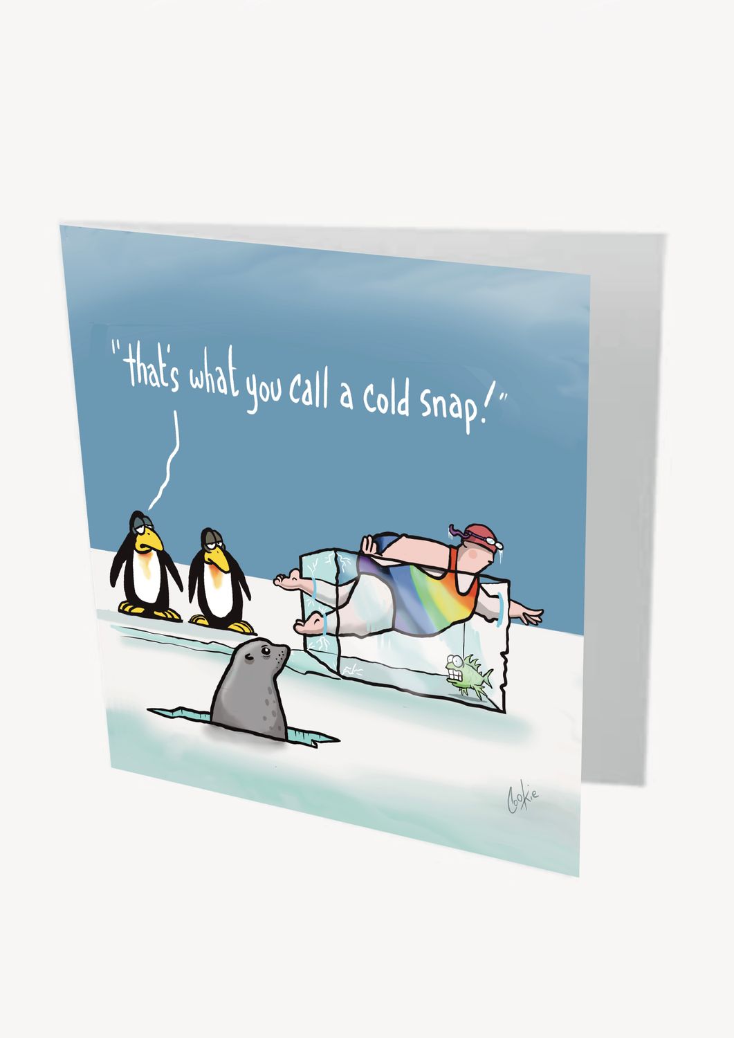 Cold Snap Card | Funny Cold Water &amp; Winter Swimming Card | Baaad Flockers®