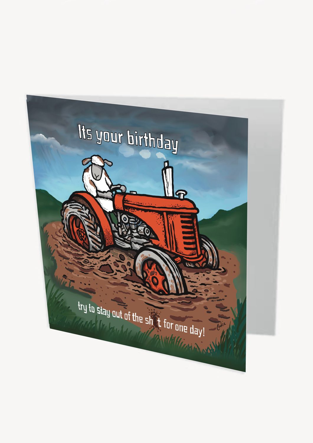 Always in Deep Sh*t Birthday Card | Funny Rude Birthday Card | Baaad Flockers®
