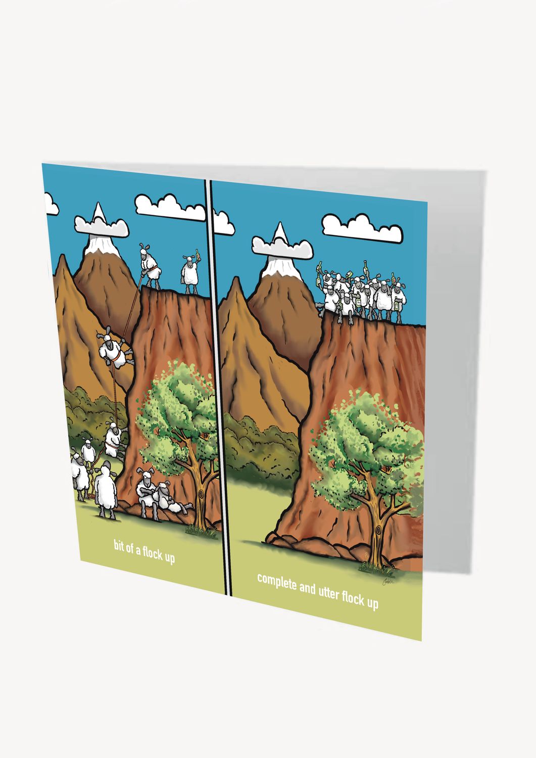 Flock Up! Card | Funny Rude &amp; Cheeky Sheep Card | Baaad Flockers®