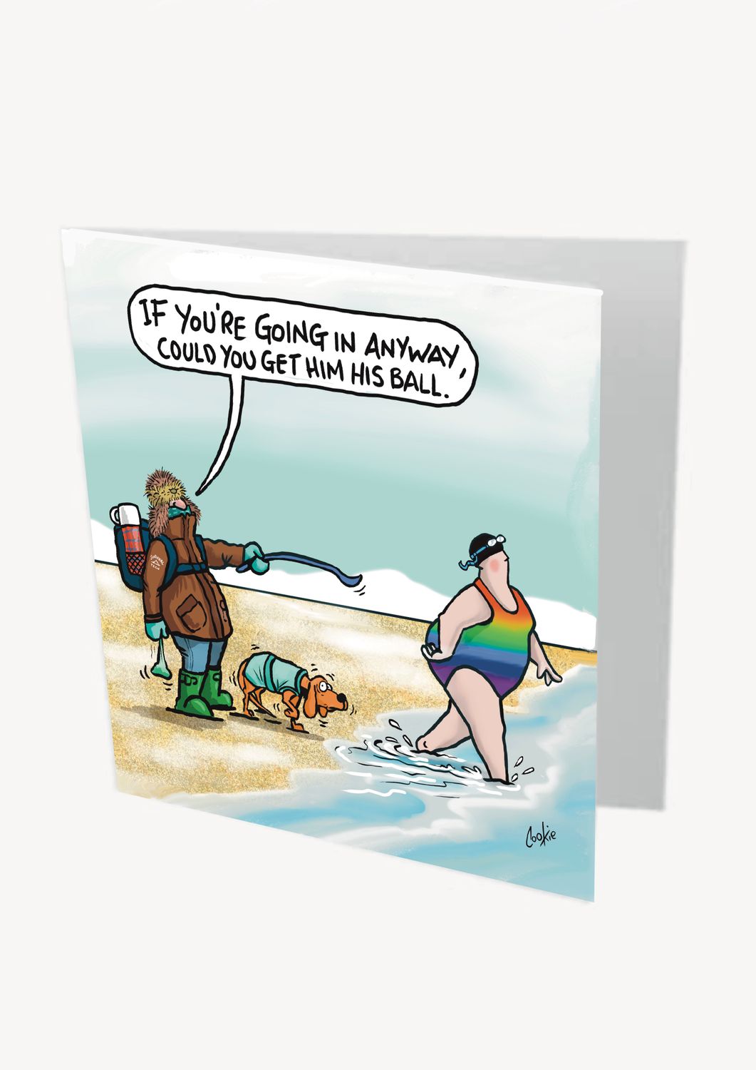 Lost Ball Card | Funny Wild Swimming &amp; Adventure Card | Baaad Flockers®