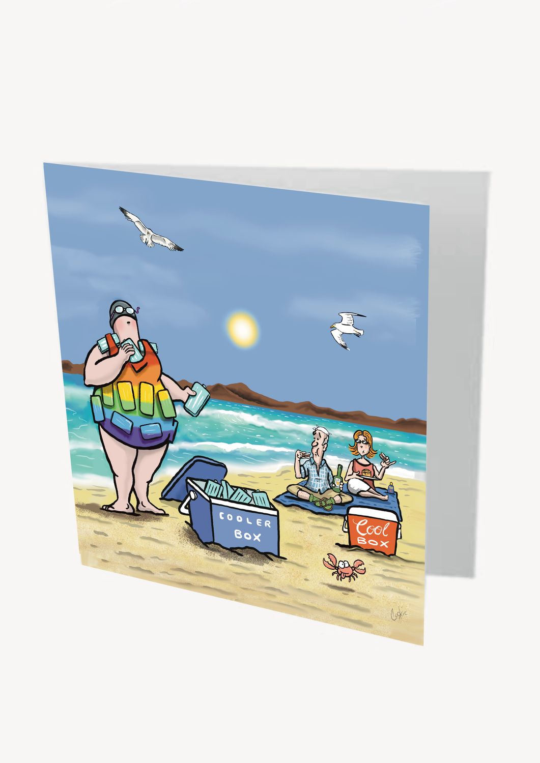 Ice Packer Card | Funny Ice Swimming &amp; Cold Water Card | Baaad Flockers®