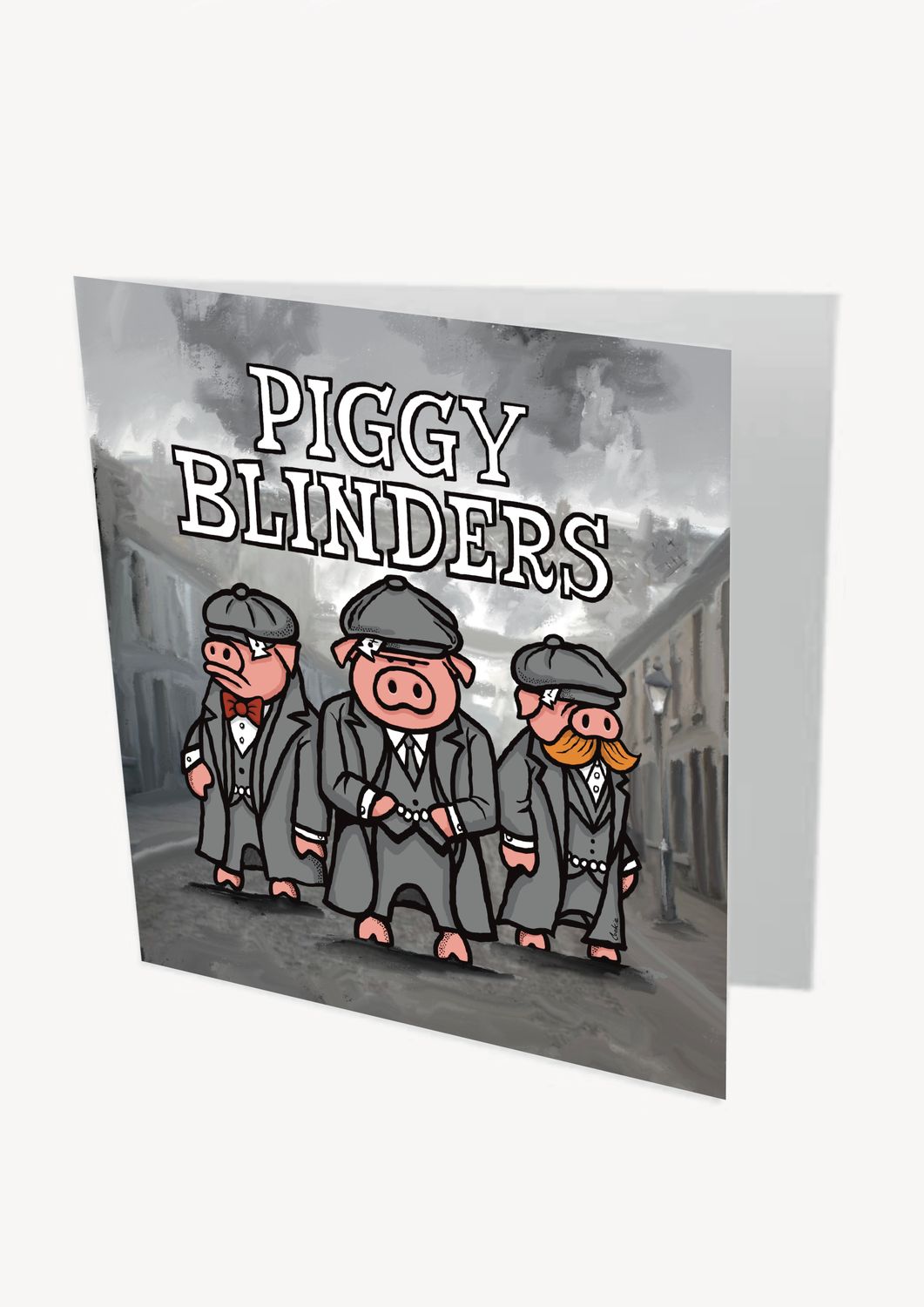 Piggy Blinders Card | Funny Pig &amp; Farm Animal Card | Baaad Flockers®