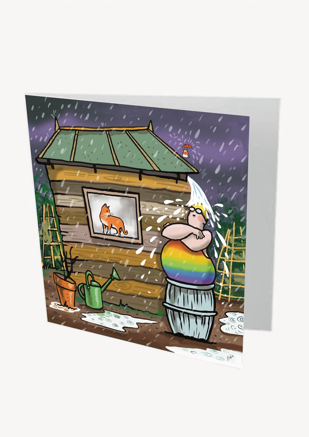Wild Shed Card | Wild Swimming &amp; Outdoor Adventure Card | Baaad Flockers®