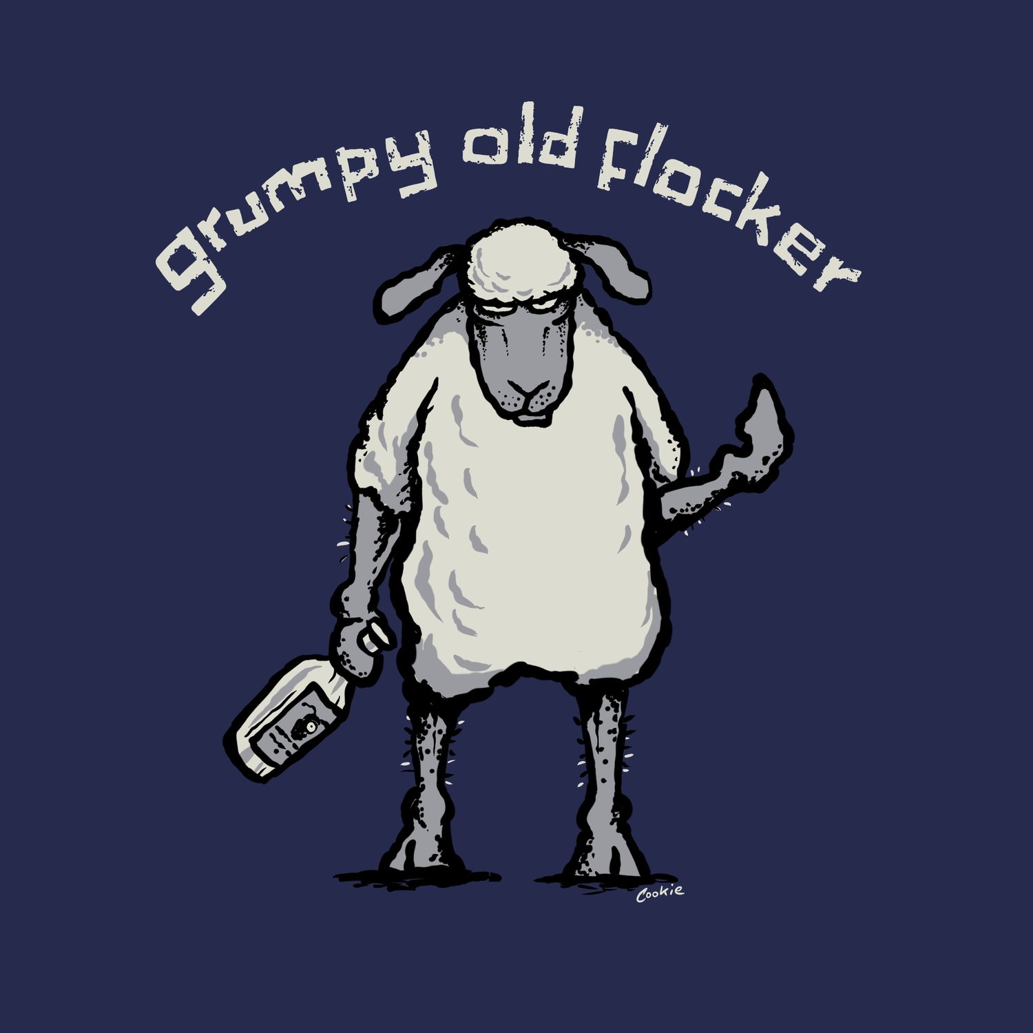 Grumpy Old Flocker  Man Cave Sign | Flockers