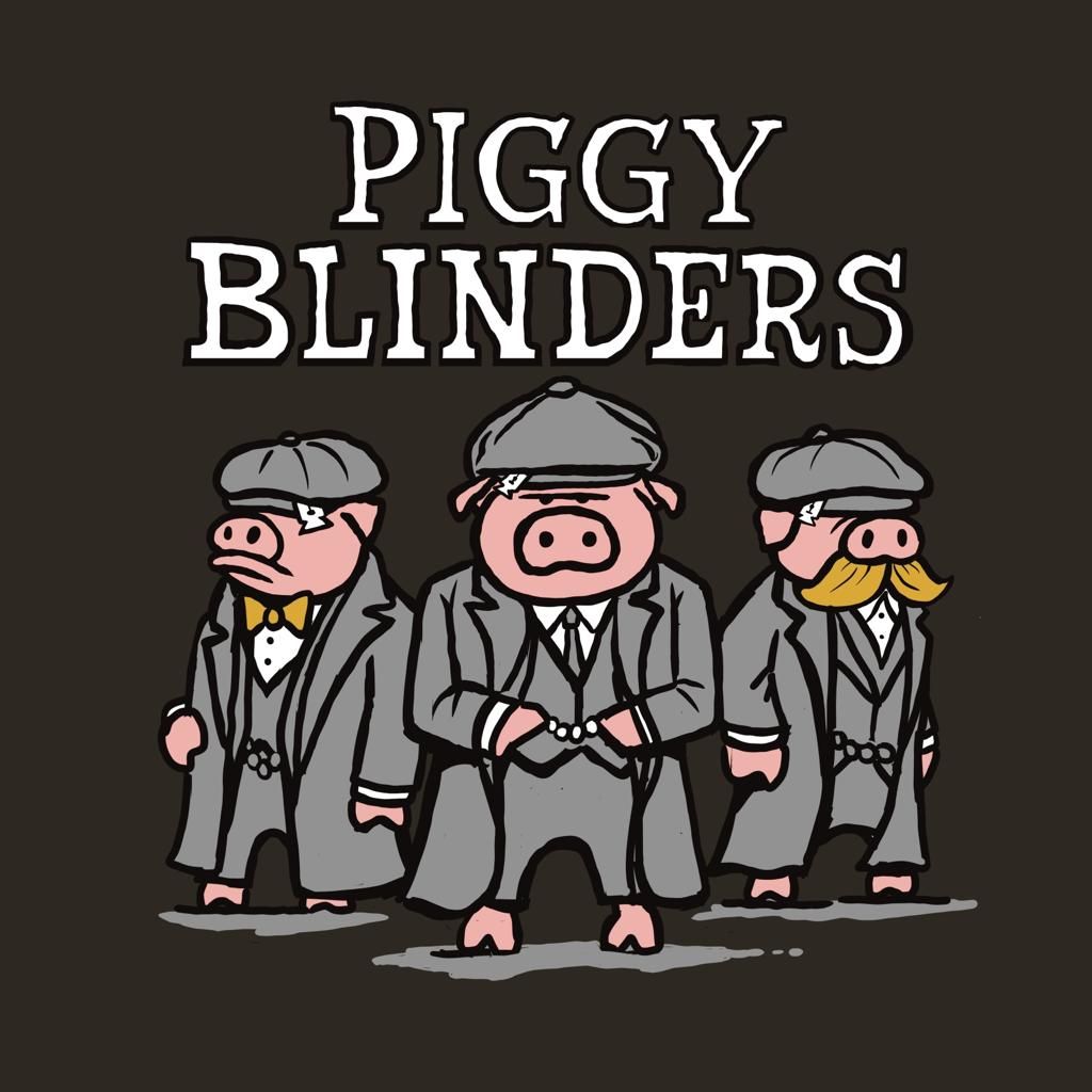 Piggy Blinders | Metal Man Cave Sign | Flockers