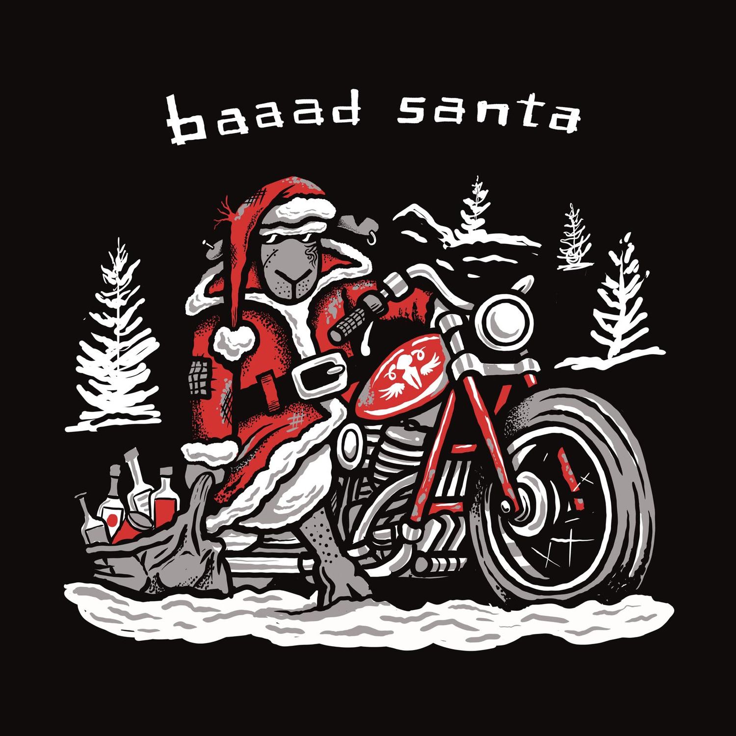 Baaad Santa 2024 Edition | Christmas  Wall Décor| Baaad Flockers®