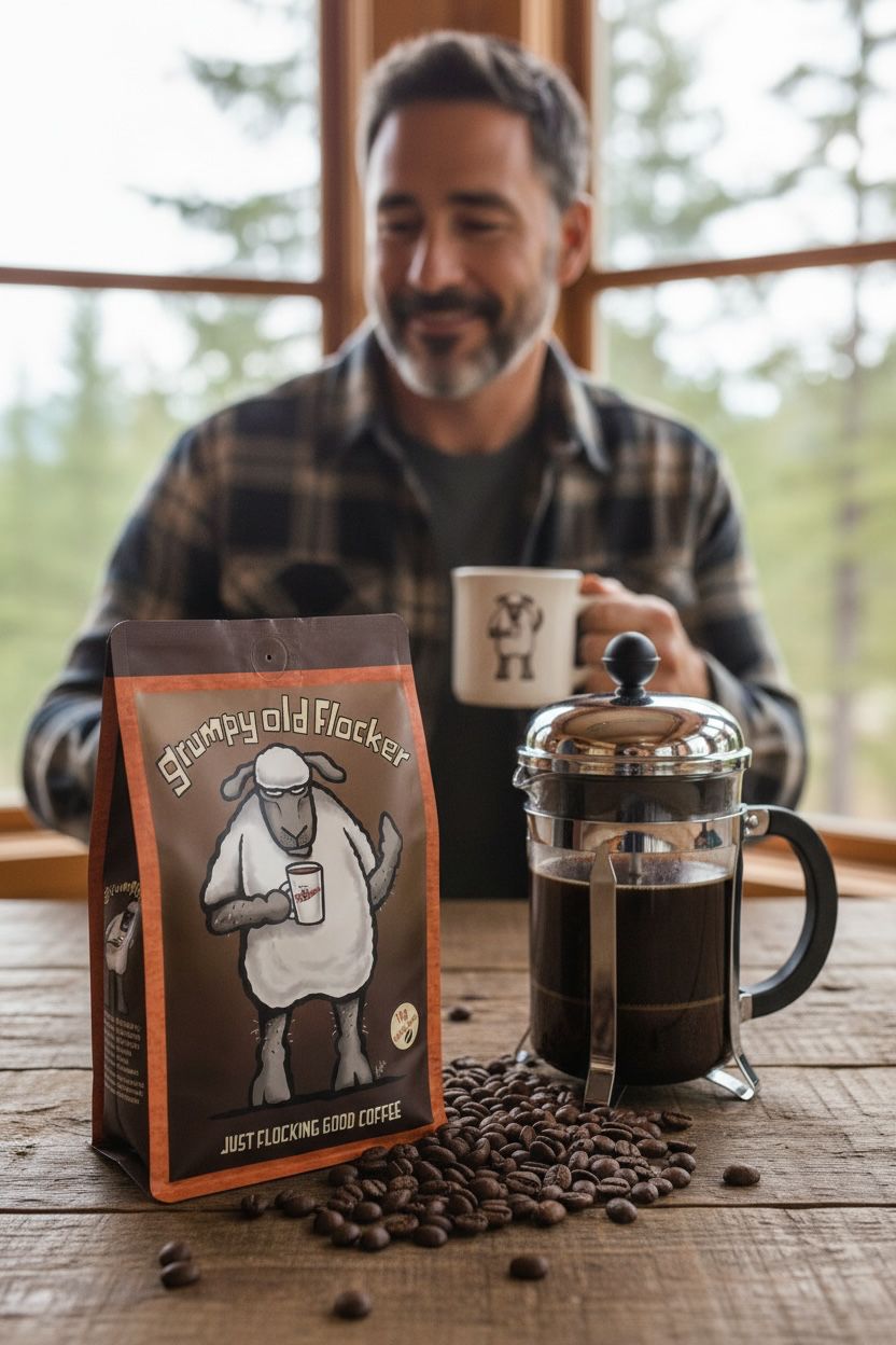 Flockers | Grumpy Old Flocker Coffee | Cafetiere Coffee | 250g