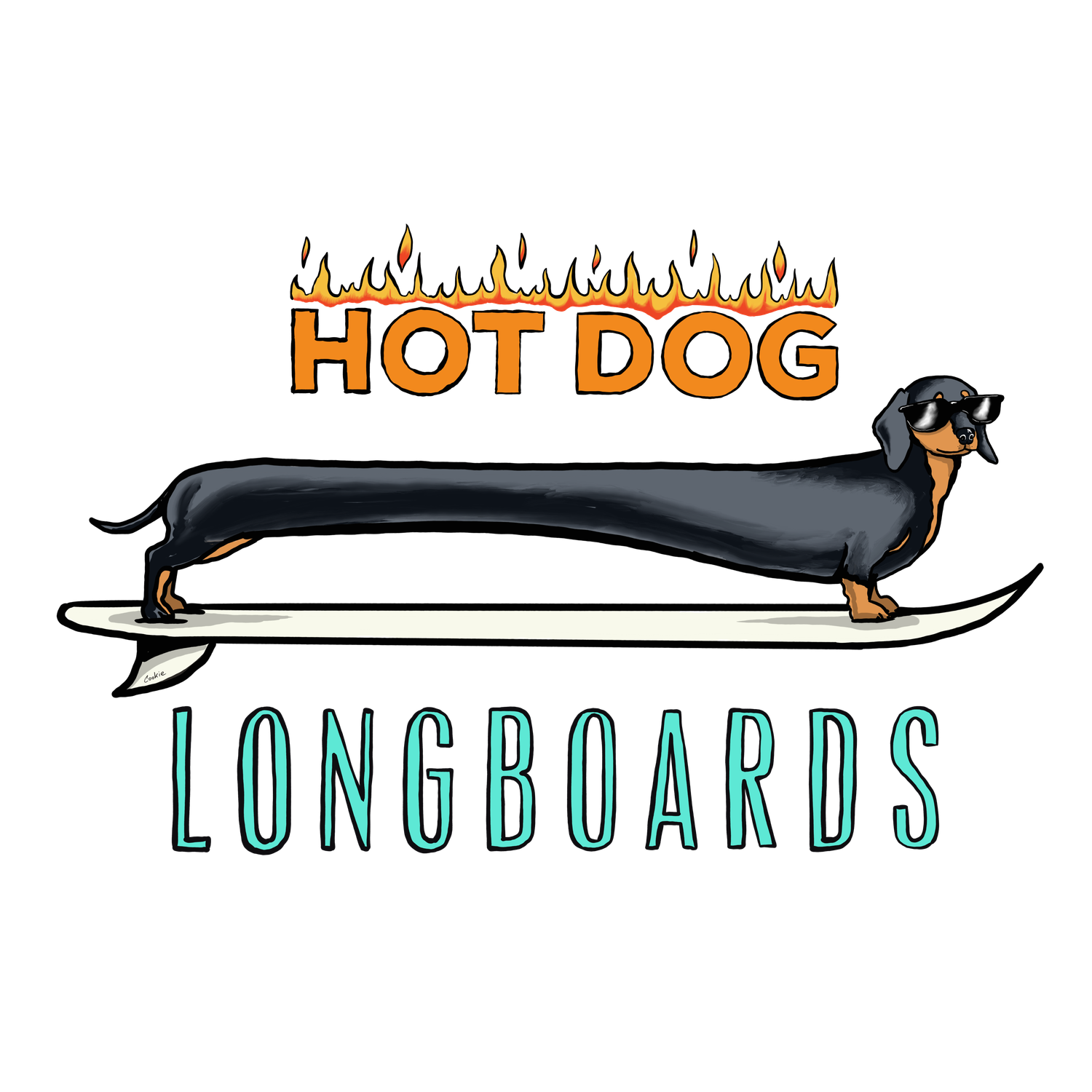 Cookie Classics Car Sticker | Hot Dogs