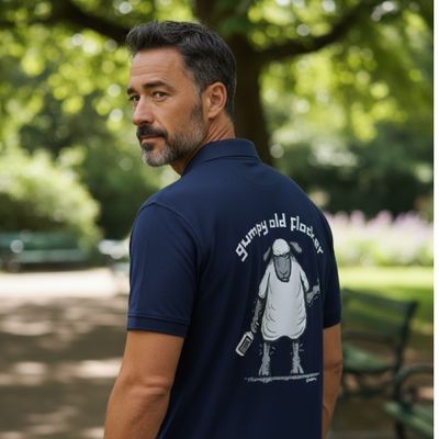 Grumpy Old Flocker Polo Shirt | Funny Dad &amp; Grandad Polo | Baaad Flockers®