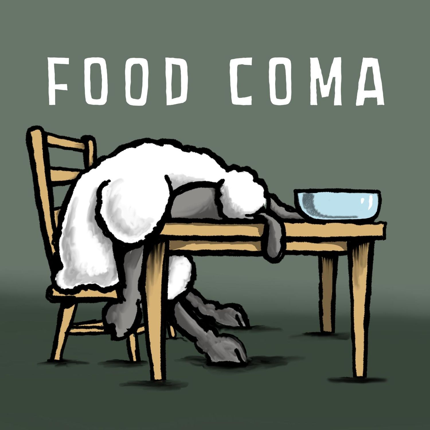 Food Coma Metal Sign | Funny Foodie, Kitchen &amp; BBQ Gift | Baaad Flockers®