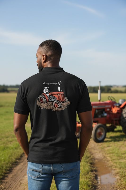 Flockers Short-Sleeved Polo | Always In Deep Sh*t!