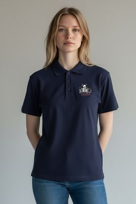 Gin Baaa Embroidered Polo Shirt | Funny Gin Lover Polo | Baaad Flockers®