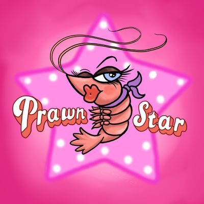 Prawn Star Metal Sign | Funny Seafood &amp; Coastal Gift | Baaad Flockers®
