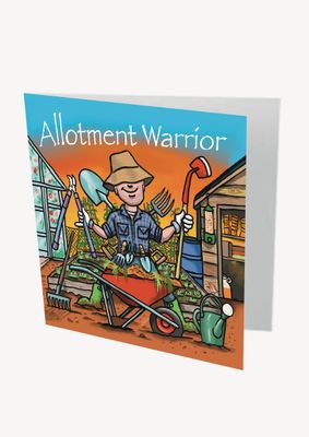 Allotment Warrior Card | Funny Gardening &amp; Allotment Card | Baaad Flockers®