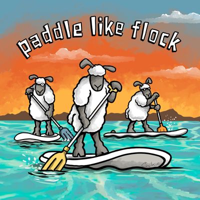 Flockers Metal Sign | Paddle Like Flock - SUP