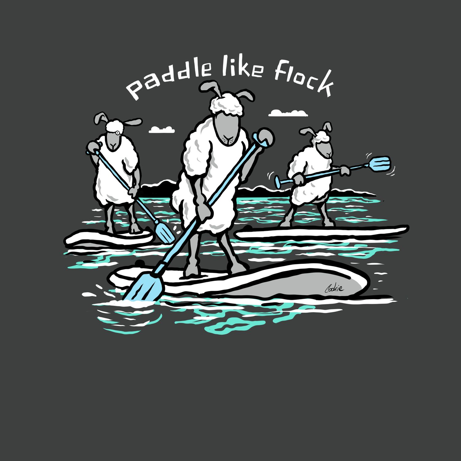 Flockers Metal Sign | Paddle Like Flock - SUP
