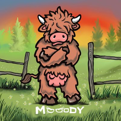 Mooody Heffie | Metal Man Cave Sign | Flockers