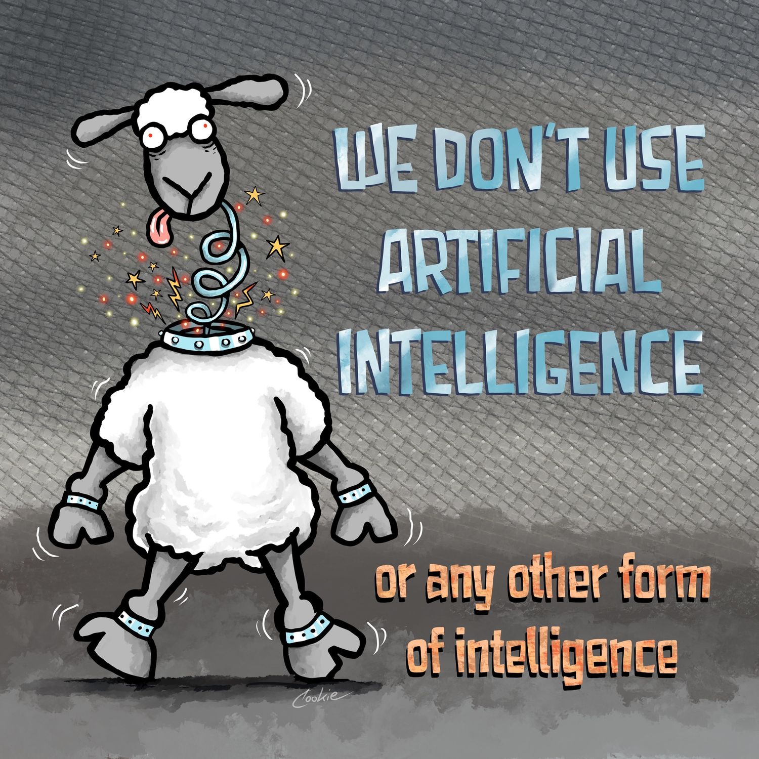 Flockers Metal Sign | Artificial Intelligence