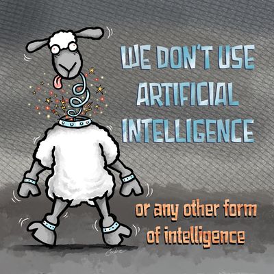 Flockers Metal Sign | Artificial Intelligence