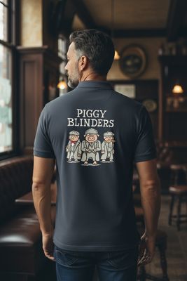 Piggy Blinders | Short-Sleeved Polo | Flockers