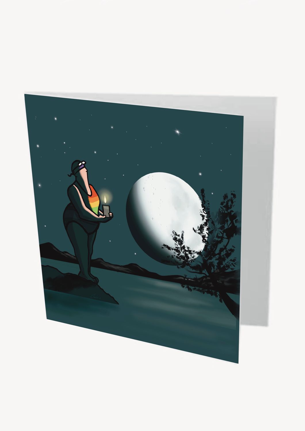 Equinox Card | Wild Swimming &amp; Seasonal Nature Card | Baaad Flockers®