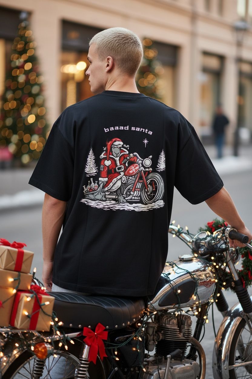 Flockers Christmas T-Shirt | Baaad Santa