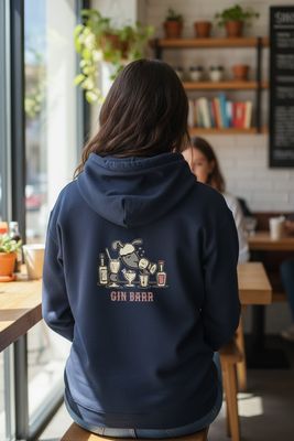 Gin Baaa Hoodie | Funny Gin Lover Graphic Hoodie | Baaad Flockers®