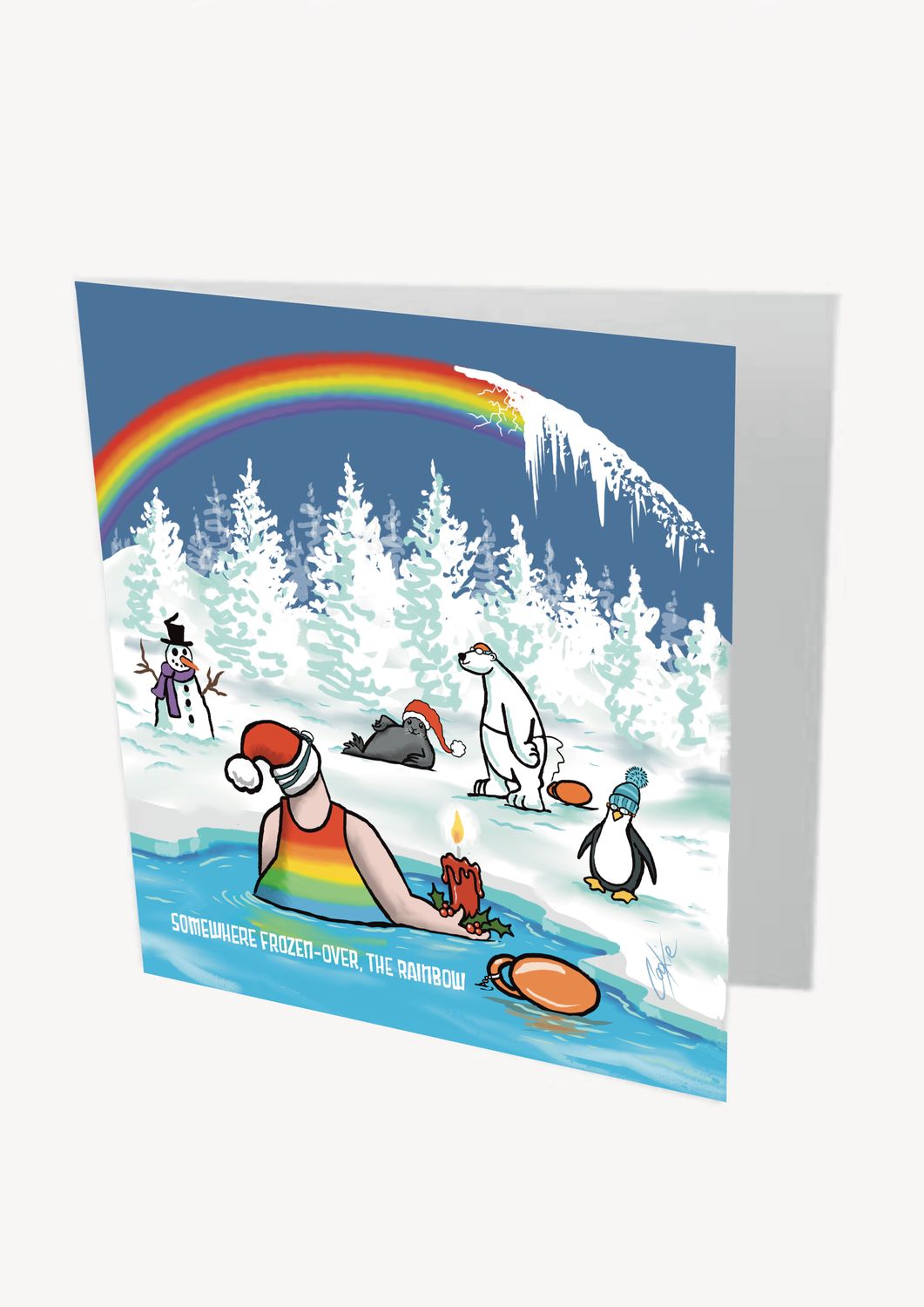 Frozen Rainbow Challenge Card | Wild Swimming &amp; Cold Water Swimmer Card | Kimmer