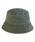 Flockers Bucket Hat | Recycled Festival &amp; Summer Hat | Baaad Flockers®, Colour: Vintage Olive, Size: Small/Medium