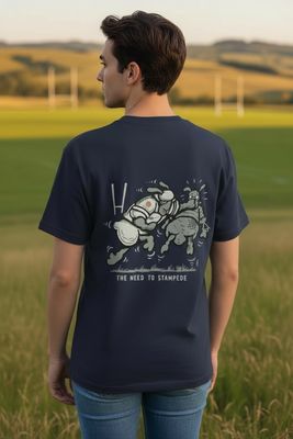 Stampede England Rugby | Funny T-Shirt | Flockers