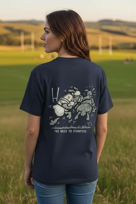 Stampede England Rugby | Funny T-Shirt | Flockers