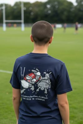 Stampede Wales  | Rugby Funny T-Shirt | Baaad Flockers